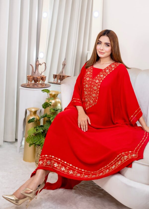 Kaftan Jorjhet Embroidery